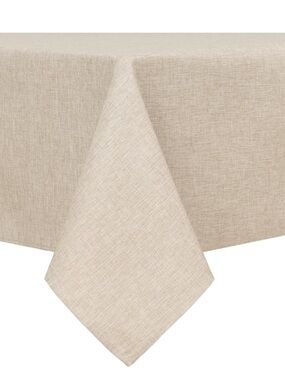 Classic Tablecloth Spill Proof Stain- Resistant Rectangular 30x60” BEIGE